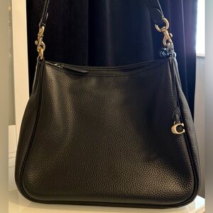 Coach Cary Medium Soft Pebble Leather Shoulder Bag